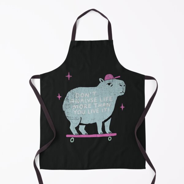 Item preview, Skateboarding Capybara Life Advice Humor designed and sold by Studio Bootleg.