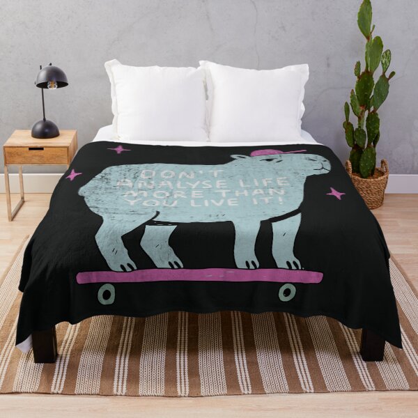 Item preview, Skateboarding Capybara Life Advice Humor designed and sold by Studio Bootleg.