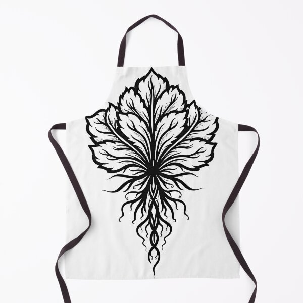 Item preview, Lettuce Leaves and Roots Mandala Tattoo Flash designed and sold by Qubivibe.