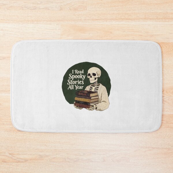 Item preview, I Read Spooky Stories All Year Skeleton Reader Horror Books designed and sold by urmoments.