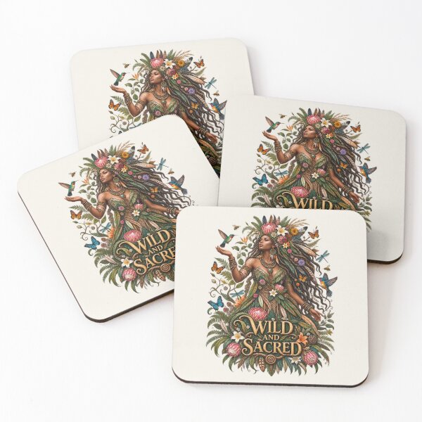 Item preview, Wild and Sacred | Mother Nature Art | Sacred Feminine Nature Illustration designed and sold by 'VARI'.
