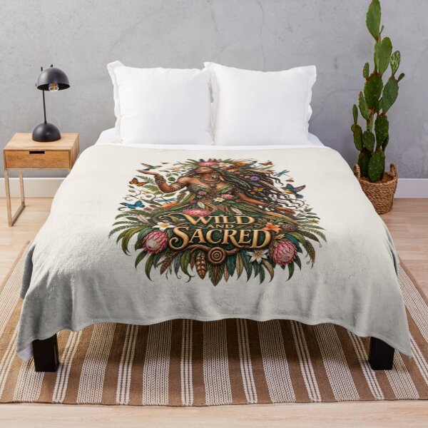 Item preview, Wild and Sacred | Mother Nature Art | Sacred Feminine Nature Illustration designed and sold by 'VARI'.