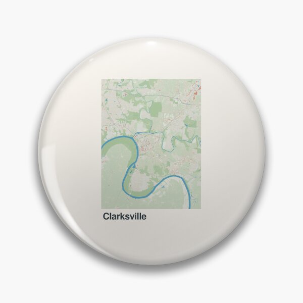 Item preview, Clarksville Minimalistic Map Art designed and sold by MapsNerd.