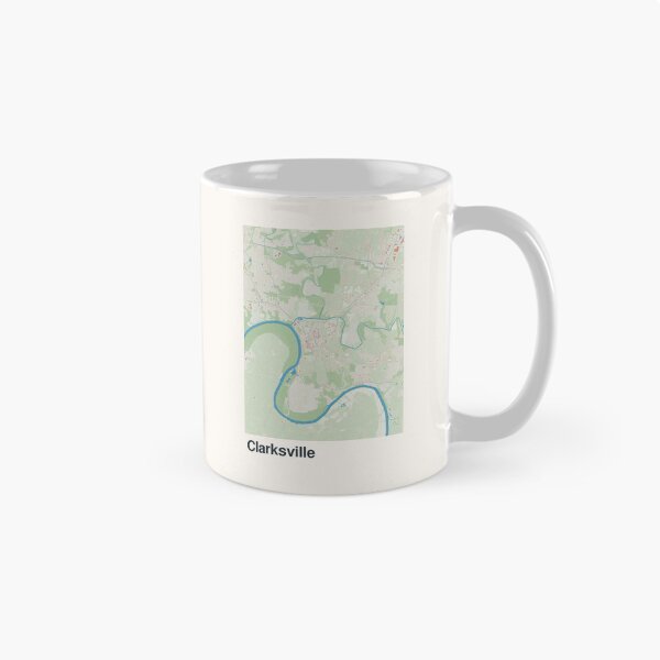 Item preview, Clarksville Minimalistic Map Art designed and sold by MapsNerd.