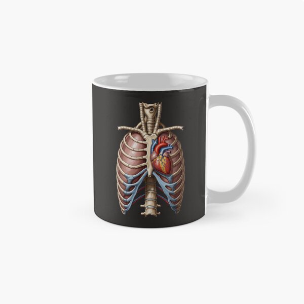 Item preview, Vintage Anatomical Ribcage with Detailed Human Heart designed and sold by Mousy17.