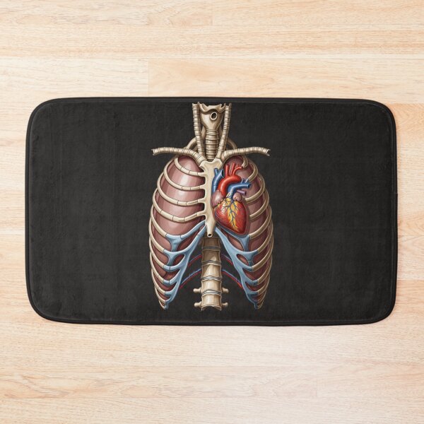 Item preview, Vintage Anatomical Ribcage with Detailed Human Heart designed and sold by Mousy17.
