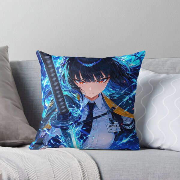 Item preview, Anime Warrior with Blue Energy Sword designed and sold by gloriacorear.