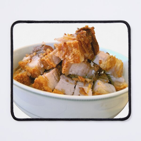 Item preview, Crispy Siew Yuk Roasted Pork Belly Bowl - Cantonese Food Photography designed and sold by Bambledriel.