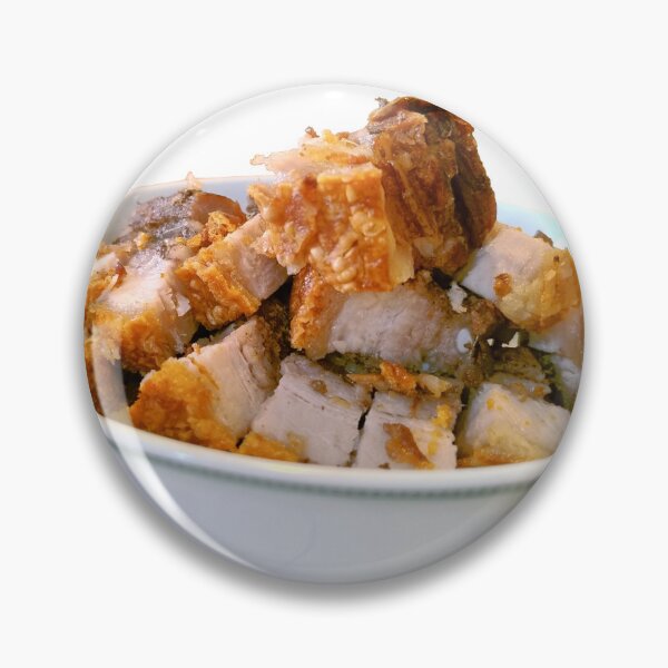 Item preview, Crispy Siew Yuk Roasted Pork Belly Bowl - Cantonese Food Photography designed and sold by Bambledriel.