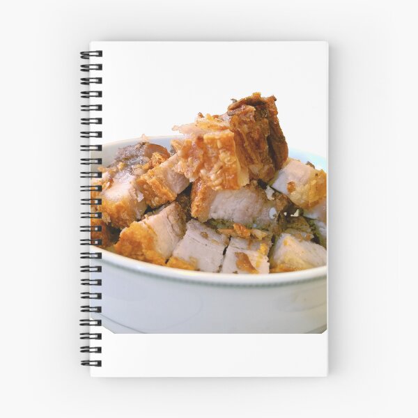 Item preview, Crispy Siew Yuk Roasted Pork Belly Bowl - Cantonese Food Photography designed and sold by Bambledriel.
