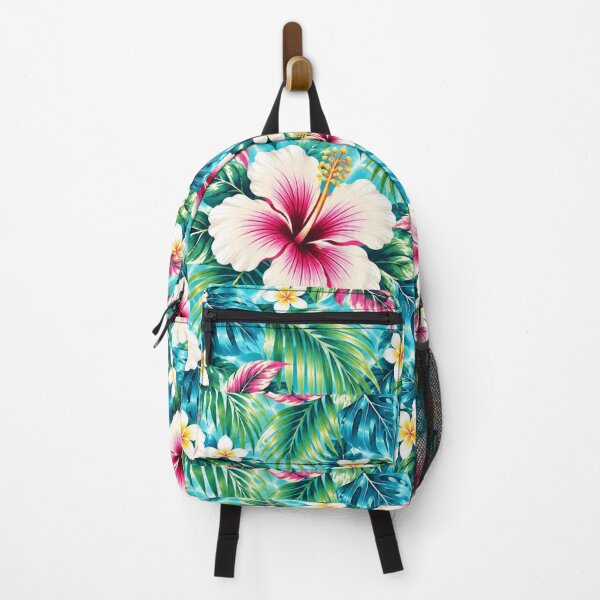 Item preview, Aqua Hibiscus Paradise – Tropical Hawaiian Floral Pattern | +91BIRD designed and sold by Plus91BIRD.