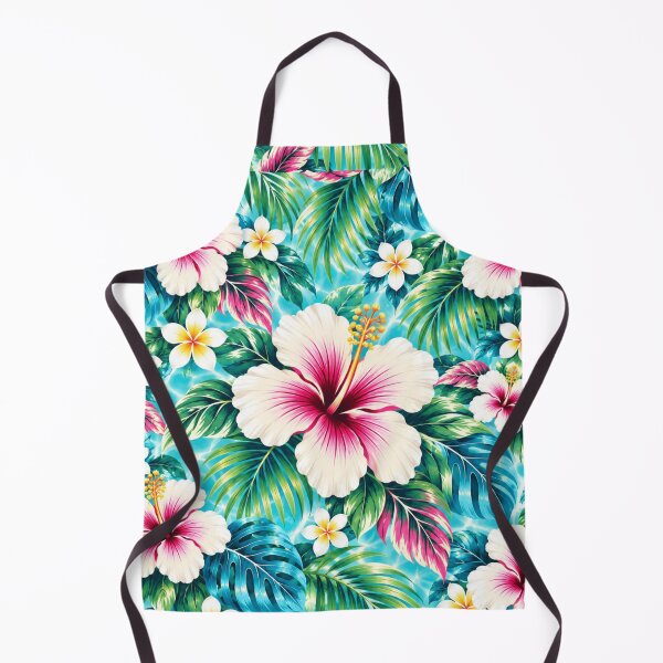 Item preview, Aqua Hibiscus Paradise – Tropical Hawaiian Floral Pattern | +91BIRD designed and sold by Plus91BIRD.
