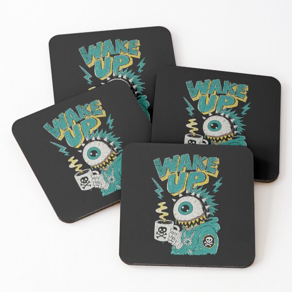 Item preview, Sleepy Eyeball Monster Coffee Punk designed and sold by Studio Bootleg.
