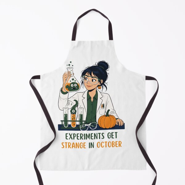 Aperçu de l'œuvre Les expériences deviennent étranges en octobre – Professeur de sciences d'Halloween créée et vendue par BachoOffBit.