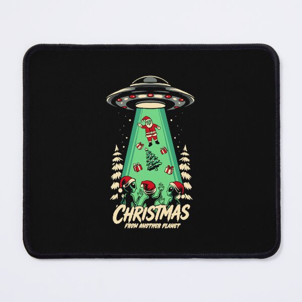 Item preview, Alien Christmas Santa Abduction Funny UFO Holiday Graphic designed and sold by phsycartwork.