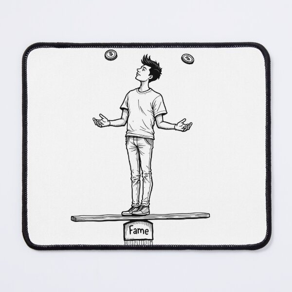 Item preview, Digital Influencer Juggling on Beam of Fame designed and sold by Qubivibe.