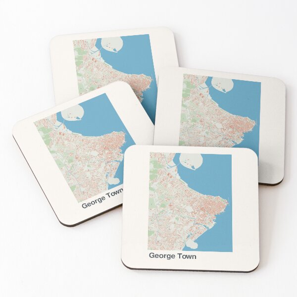 Item preview, George Town Minimalistic Map Art designed and sold by MapsNerd.