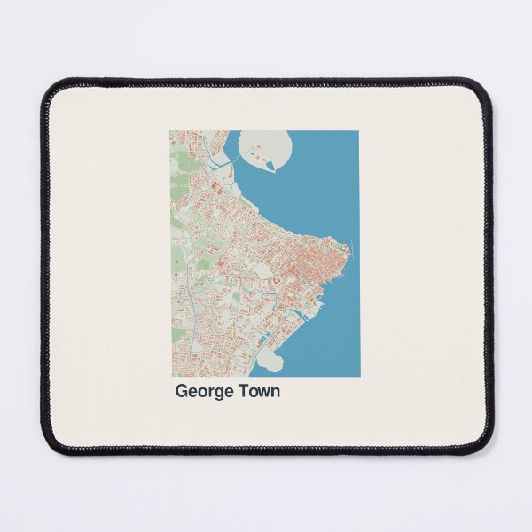 Item preview, George Town Minimalistic Map Art designed and sold by MapsNerd.