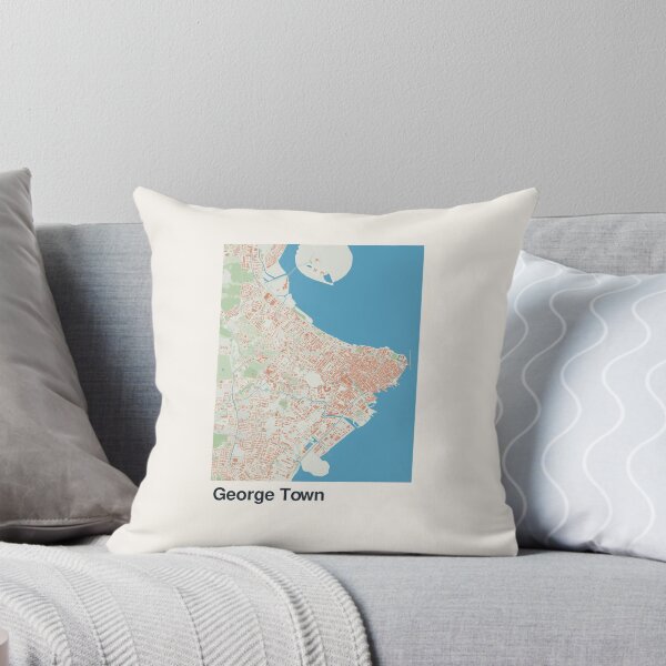 Item preview, George Town Minimalistic Map Art designed and sold by MapsNerd.