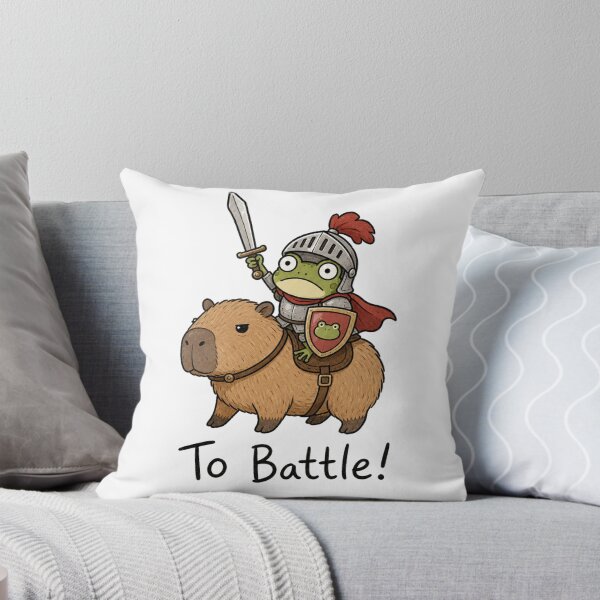 Item preview, Cute Frog Knight Riding Capybara To Battle designed and sold by dschiffer12.