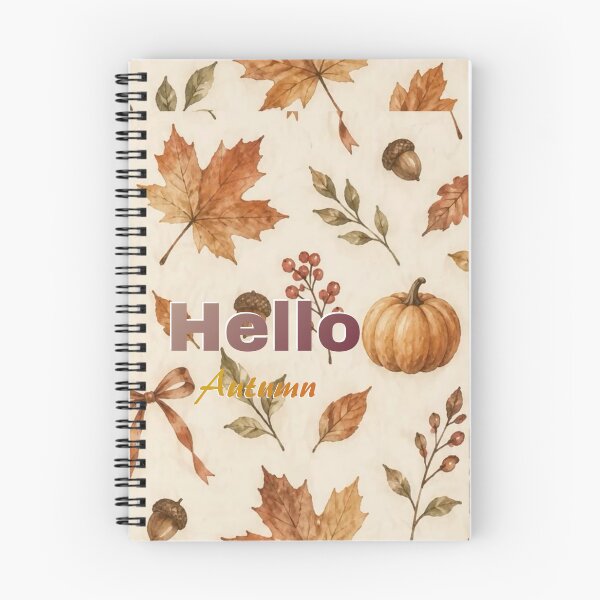 Item preview, ​Hello Autumn Pumpkin Leaf Seamless Pattern designed and sold by crystalar95.