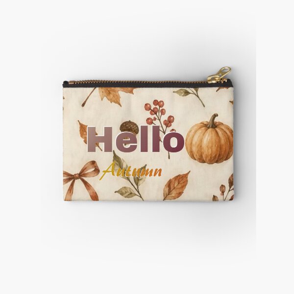 Item preview, ​Hello Autumn Pumpkin Leaf Seamless Pattern designed and sold by crystalar95.