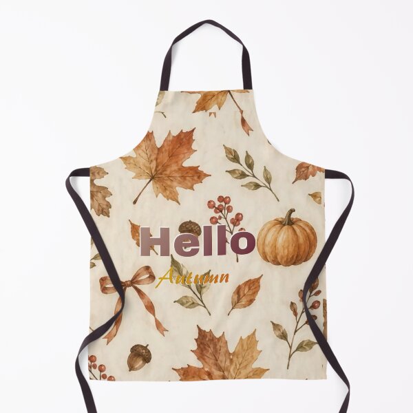 Item preview, ​Hello Autumn Pumpkin Leaf Seamless Pattern designed and sold by crystalar95.