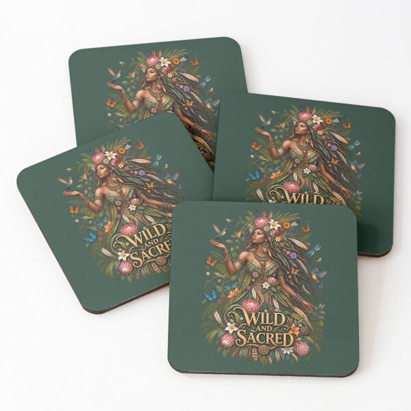 Item preview, Wild and Sacred | Mother Nature Art | Sacred Feminine Nature Illustration designed and sold by 'VARI'.