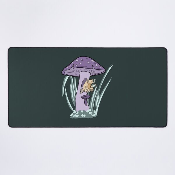 Item preview, Frog Drinking Coffee Cottagecore Mushroom Goblincore designed and sold by LeshanArt.
