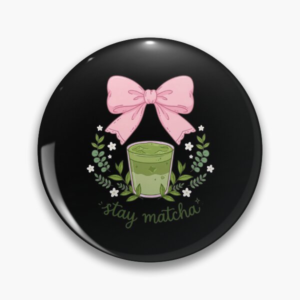 Item preview, Stay Matcha - Pink Bow Iced Matcha Latte - Coquette Matcha Lover designed and sold by Vibe-Vary.