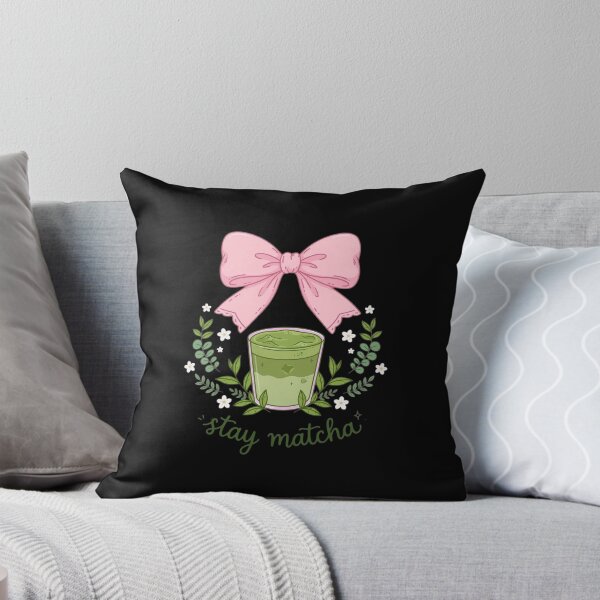 Item preview, Stay Matcha - Latte helado de matcha con lazo rosa - Coquette Matcha Lover designed and sold by Vibe-Vary.