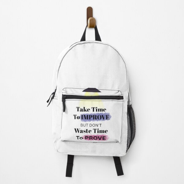 Item preview, TAKE TIME TO IMPROVE BUT DON'T WASTE TIME TO PROVE. designed and sold by TypeMuse.