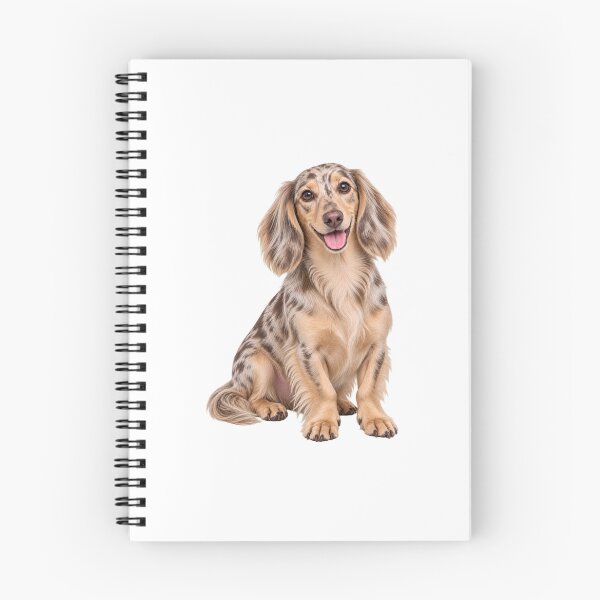 Item preview, Long haired dachshund Merle Dappled Dog designed and sold by BackgroundND.