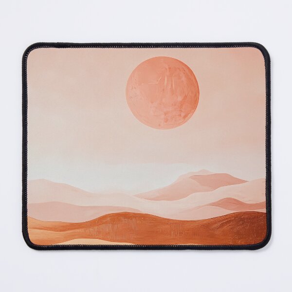 Item preview, Abstract Boho Desert Landscape – Terracotta Sun & Sand Dunes designed and sold by Artdavesalzburg.
