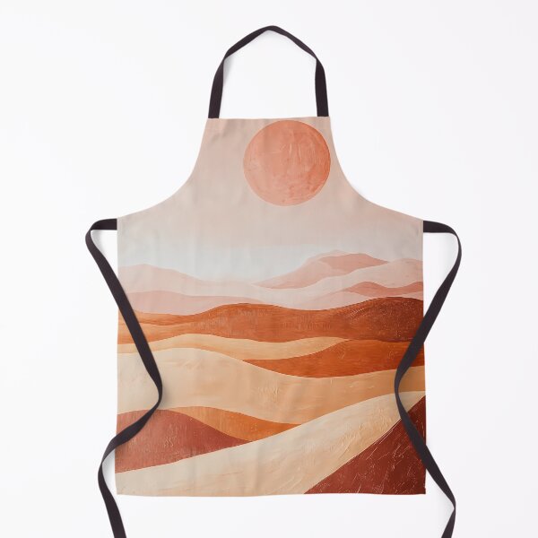 Item preview, Abstract Boho Desert Landscape – Terracotta Sun & Sand Dunes designed and sold by Artdavesalzburg.