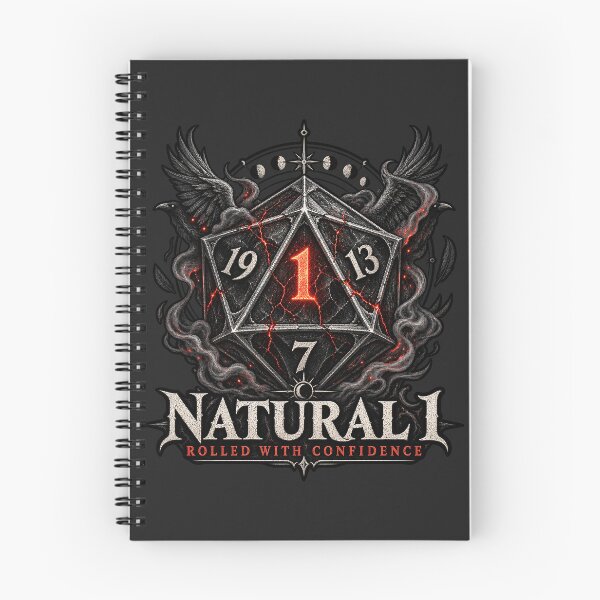 Item preview, Natural 1 Rolled with Confidence D20 RPG designed and sold by WUSCHELWORKS.