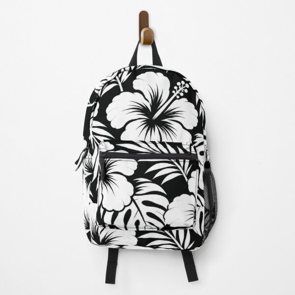 Item preview, Black & White Hibiscus – Large Tropical Floral Pattern | +91BIRD designed and sold by Plus91BIRD.