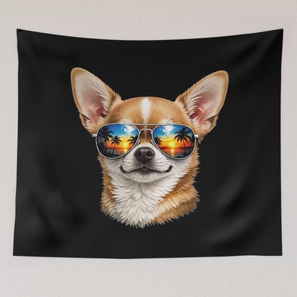 Item preview, Chihuahua sunglasses summer cool dog designed and sold by Loona97.