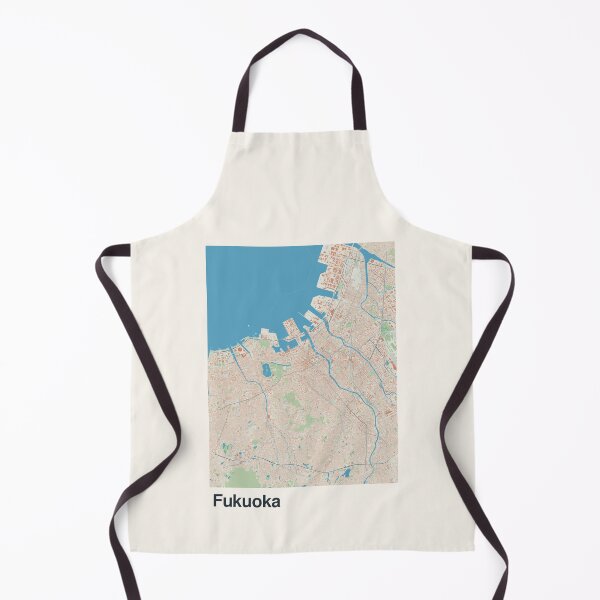 Item preview, Fukuoka Minimalistic Map Art designed and sold by MapsNerd.