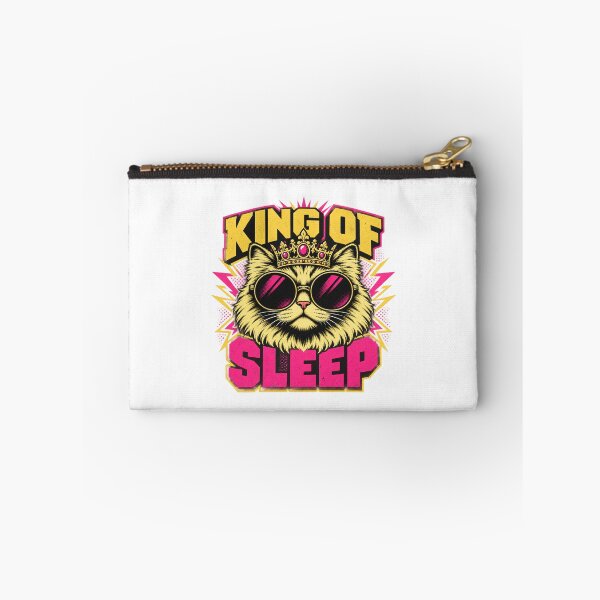 Item preview, Sleepy Cat King Cozy Illustration designed and sold by moodboardzz.