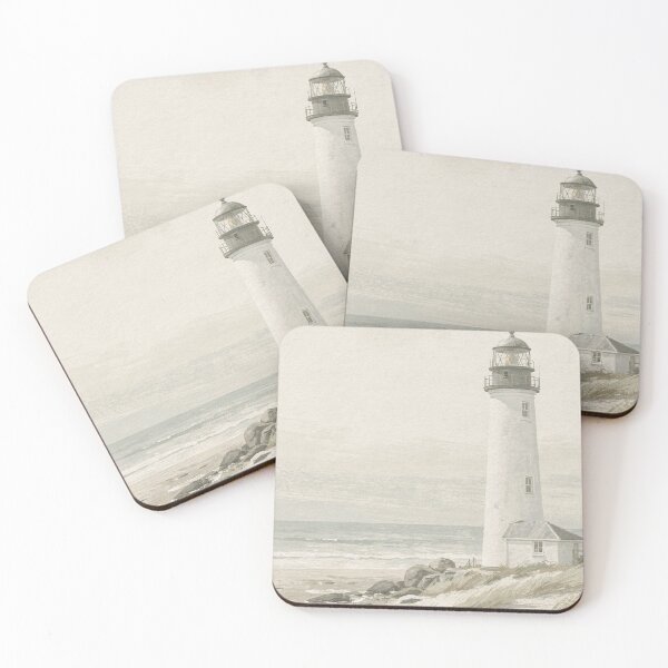 Item preview, Sage and Cream Lighthouse Coastal Wall Art designed and sold by Carnival Posters.