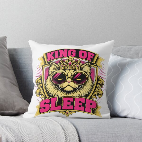 Item preview, Cute Cat Sleeping Dreamy Artwork designed and sold by moodboardzz.