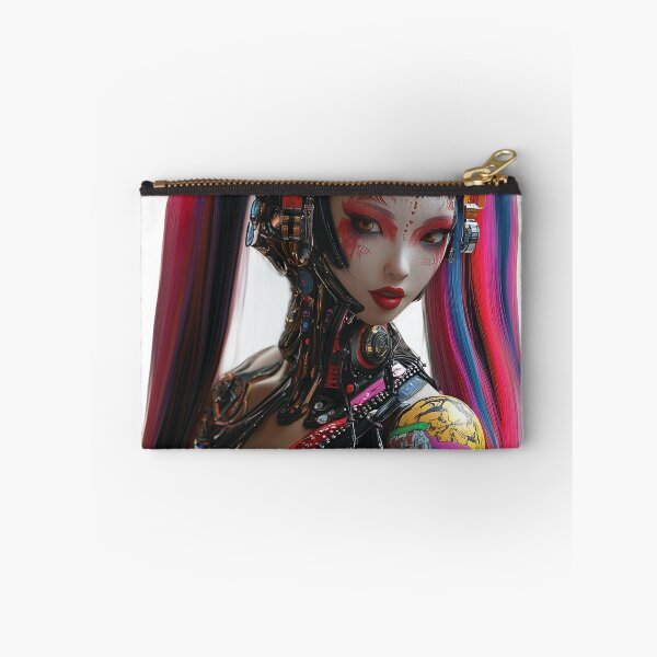 Item preview, Cyberpunk Geisha – Futuristic Neon Android designed and sold by Audra-studio.