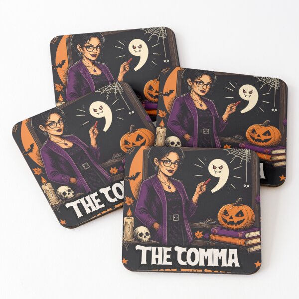 Item preview, The Comma Before The Scare – Halloween English Teacher designed and sold by BachoOffBit.