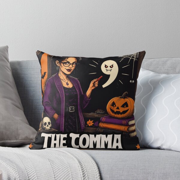 Item preview, The Comma Before The Scare – Halloween English Teacher designed and sold by BachoOffBit.