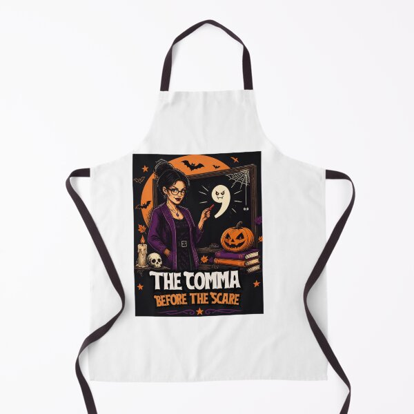 Item preview, The Comma Before The Scare – Halloween English Teacher designed and sold by BachoOffBit.