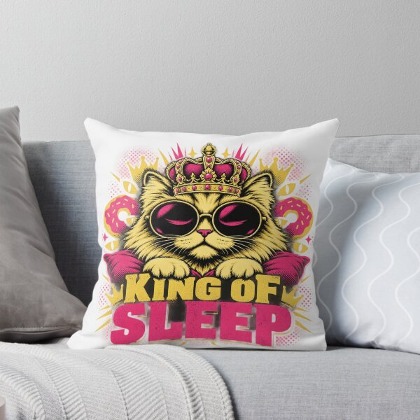 Item preview, Cute Cat Sleeping Dreamy Artwork designed and sold by moodboardzz.