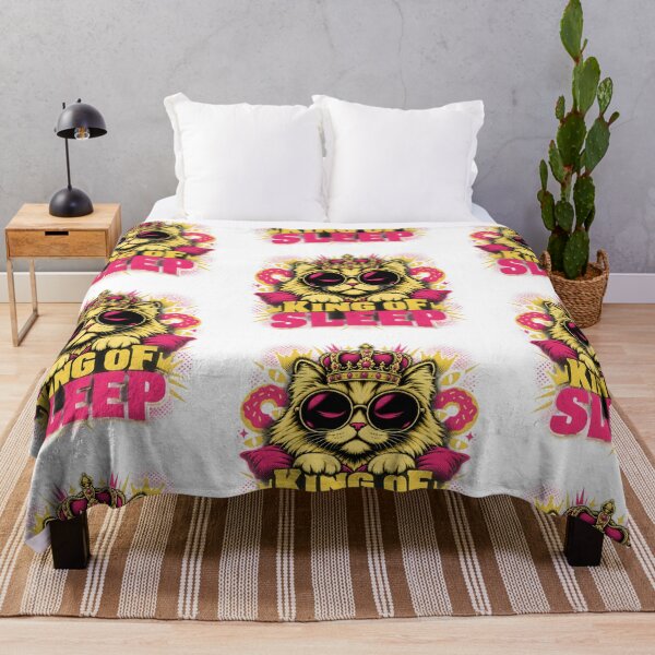 Item preview, Cute Cat Sleeping Dreamy Artwork designed and sold by moodboardzz.