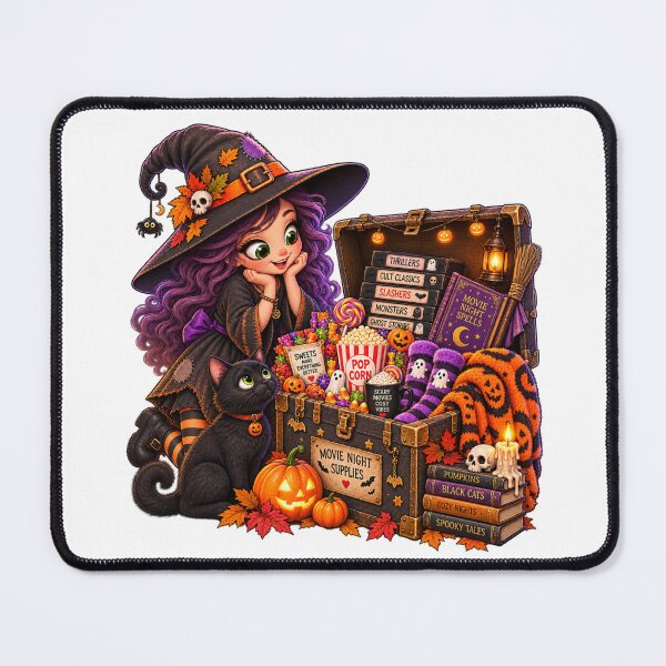 Item preview, Witch’s Movie Night Supplies – Cozy Halloween VHS Night designed and sold by The Cutting Room.
