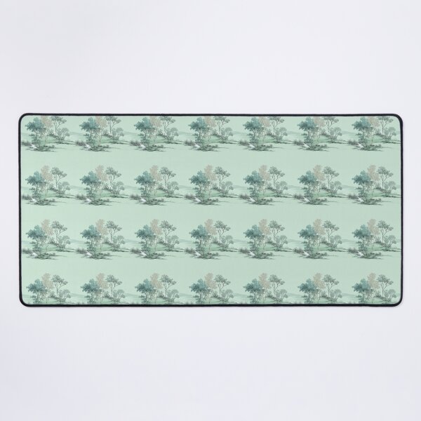 Item preview, Green Forest Japanese Toile de Jouy designed and sold by dreamofdenim.